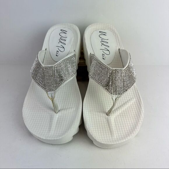 WILD PAIR- Kalabasas Thong Wedge Sandals - Picture 11 of 13